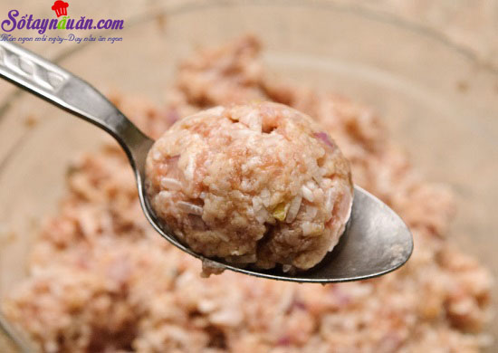cách làm thịt bò viên nướng sốt cà chua 4