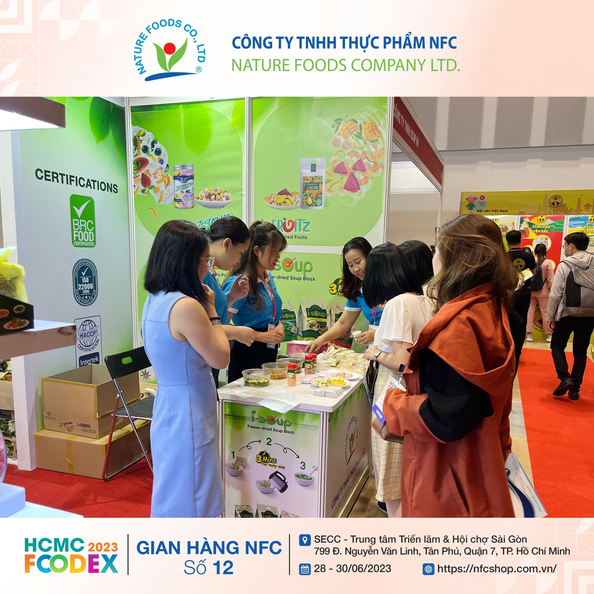 canh an lien iioup tai foodex 2023