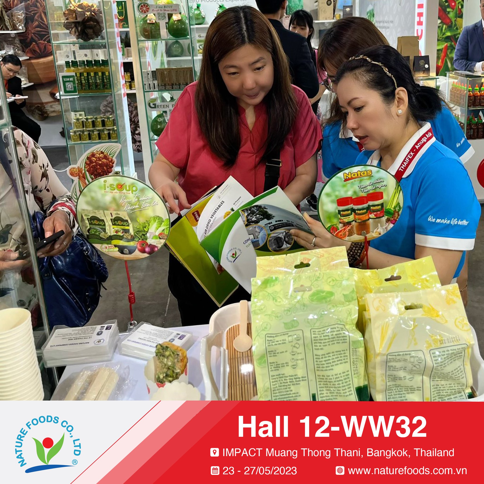 cong ty naturefoods tham du trien lam thaifex 2023